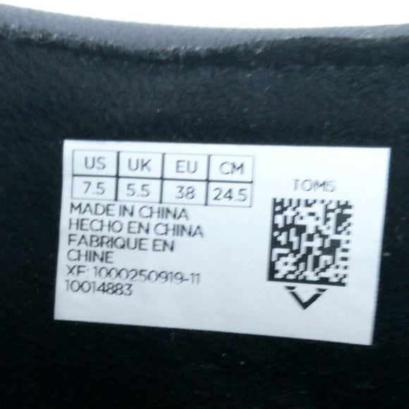 Toms Kala Wedge Bootie Women Size 7.5 Gray Faux Snakeskin Lace Up Ankle Boots - Picture 10 of 10